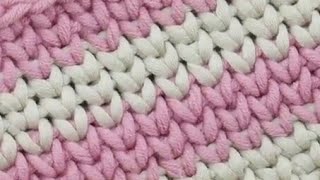 غرزة التريكو بالكروشيه How to crochet the waistcoat stitch [upl. by Dinah]