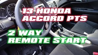 Honda Accord 2014 Remote Start 2 way push to start Compustar Idatalink AutoToys com [upl. by Chaing]