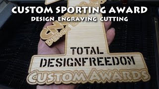 Custom Sporting Award Design Engraving Cutting [upl. by Vaughan]