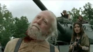 The Walking Dead Hershel Death Scene HD [upl. by Mcallister]