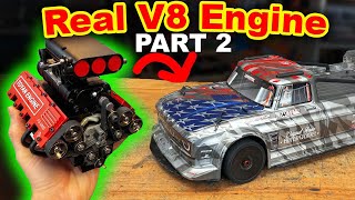 Real V8 Engine in Toy Car  part 2 [upl. by Gorrian612]