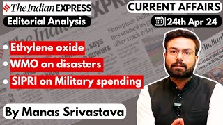 Indian Express Editorial Analysis  24 April 2024  UPSC Current Affairs 2024 Current Affairs Today [upl. by Lerud]