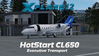 XPlane 12  HotStart Challenger 650  Executive Transport [upl. by Alba]