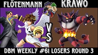 DBM weekly 61 Flötenmann Kazuya Pit vs Krawo incin [upl. by Aerdnahs]