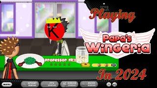 Playing Papa Louie Games in 2024  Papas Wingeria [upl. by Ahsemit]