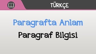 Paragrafta Anlam  Paragraf Bilgisi [upl. by Odlanra]