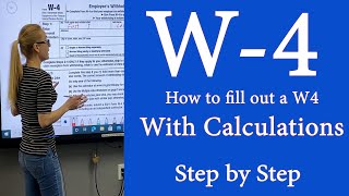 W4  IRS tax Form W4  How to fill out IRS Tax form with calculations 2024 is close to 2022 [upl. by Dustie]