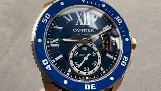 Cartier Calibre De Cartier Diver WGCA0010 Cartier Watch Review [upl. by Ettelrahc]