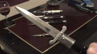 quotRizzuto Estileto Milanoquot Switchblade Knives a closer look [upl. by Calvo]