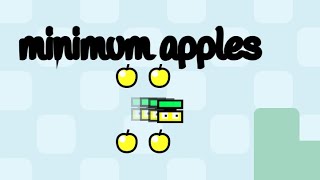 What is the ACTUAL NUMBER of MINIMUM APPLES needing to be collected Appel Speedrun Discovery [upl. by Kurt]