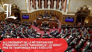 Allongement de la rétention des étrangers jugés dangereux le Sénat prié de temporiser par lexécutif [upl. by Nahk178]