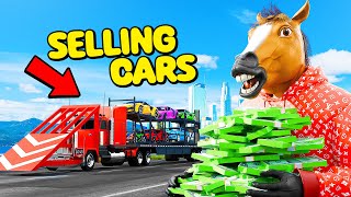 Selling Stolen Cars Using A Semi Truck In GTA 5 RP [upl. by Uase]