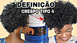 NOVO CREME DE PENTEAR MERENGUE NEGRA ROSA QUE DEFINE CABELO CRESPO [upl. by Charters]