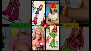 Who your bestmayamystic Fluttershy Vs Rainbow Dash cosplay mlp rainbowdash [upl. by Beach]