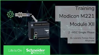 Training  M221  M121 How to use High Speed Counter as Single Phase [upl. by Kcirderfla]