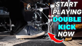 Build Your Double Kick Technique Fast 4 Simple Steps  DRUM LESSON  That Swedish Drummer [upl. by Aicirtan]