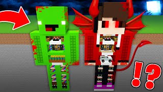 Whats Inside JJEXE and MikeyEXE Houses After Midnight  Minecraft Challenge  Maizen Parody [upl. by Coleen]