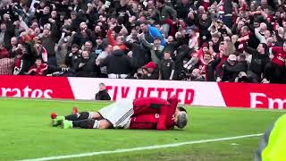 Amad Goal  Celebration  Manchester United vs Liverpool  17324 [upl. by Demeyer]