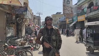 At least three police officers and four insurgents killed in attack on police station in Pakistan [upl. by Dyana]