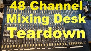 Analog mixing desk teardown MX8000a 48 channel MF72 [upl. by Bordy]