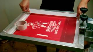 Screen Printing Process From Start To Finish [upl. by Queenie]