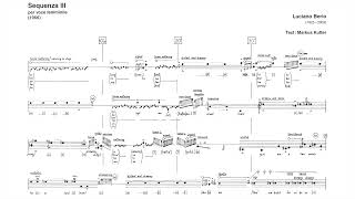 Berio  Sequenza III score HD [upl. by Madox]