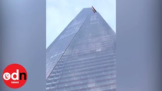 Daredevil Scales Londons Tallest Building The Shard [upl. by Augy]