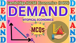 DEMAND MCQs  SOLVED PAST PAPER QUESTIONS  IGCSE ECONOMICS 0455 [upl. by Ahsienroc889]