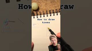 Cheat code to drawing trees art drawing drawingtutorial trees how to draw trees [upl. by Jermaine]