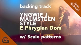 Yngwie Malmsteen Style Phrygian Dominant Backing Track NeoClassical Metal [upl. by Sinclair]