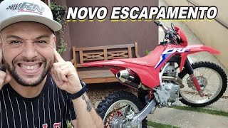 🔥MELHOR ESCAPAMENTO PARA HONDA CRF250F 🔥 [upl. by Mei739]