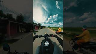 Yamaha XSR 155  POV RIDE RAW SOUND [upl. by Bromleigh]