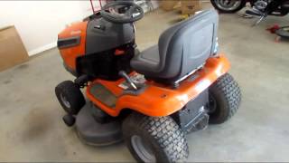 Husqvarna YTH22V46 Yard Tractor Product Review [upl. by Hallee]