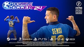 Sociable Soccer 24  Switch Launch Trailer [upl. by Nnaitak]