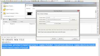 Microcontroller programming using MikroBasic  How to Create File [upl. by Eilatam269]