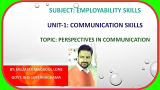 Perspectives in communication amp Factors Affecting it  Class 9th  Lecture 27 by Muzaffar Maqbool [upl. by Enoryt]