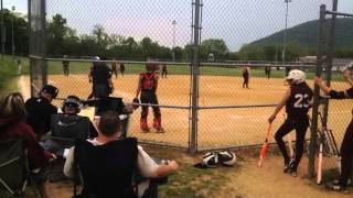 Susquenita catcher Kora Zeigler and pitcher Steph Klinger thwart Millersburgs 6thinning scoring ch [upl. by Nnyleve]