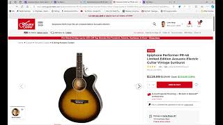 Epiphone Performer PR 4E Limited Edition Acoustic Electric Guitar Pre Black Friday Deal [upl. by Foote]