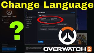 Overwatch 2 How To Change Language BattleNet  SquishyMain [upl. by Aremihc306]