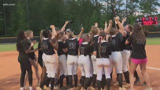 Gray Collegiate Academy softball team wins 2A state title MidCarolina falls to Oceanside Collegiat [upl. by Aylsworth]