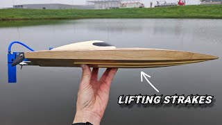 DIY RC boat Is adding lifting strakes an improvement [upl. by Flss]