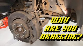 How To Quickly Check if Your Vehicles Brakes are Sticking and Why [upl. by Tjader]