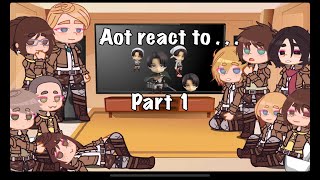 AOT react to Levi Ackerman  Part one [upl. by Vernor]