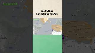 Ülkelerin GERÇEK Boyutları [upl. by Nancey]