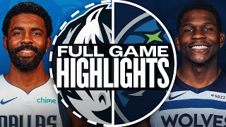 MAVERICKS at TIMBERWOLVES  FULL GAME HIGHLIGHTS  October 29 2024 [upl. by Bryana]