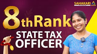 8th Rank  State Tax Officer  Sahakari Race Plus  Kerala PSC  Success Story Ft Blessy Babu [upl. by Enirehtakyram256]