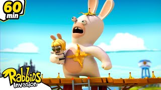 RABBIDS INVASION 1h Compilation  The Rabbids Investigate  New episodes  Cartoon for kids [upl. by Wystand]