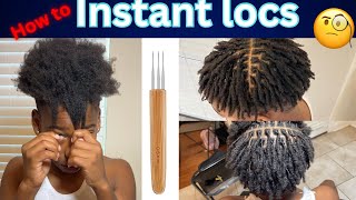 DetailedHow to get instant locs on short men hair‼️ [upl. by Witha]