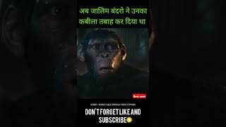 Monkeys Are Waging War on Humans  Movie Explain in hindi  shorts viralvideo facts movie [upl. by Nauqaj852]