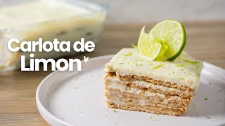 Cómo hacer una Carlota de Limón fácil con 5 ingredientes postre limon 🍋 [upl. by Goth895]